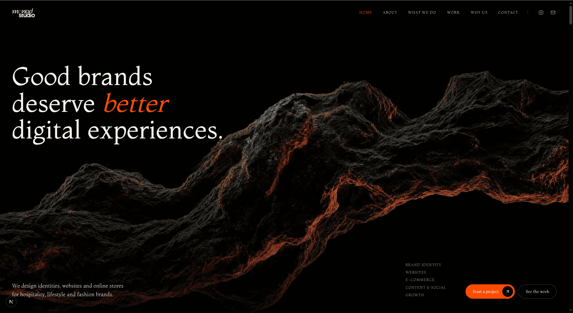 Monad Studio storefront